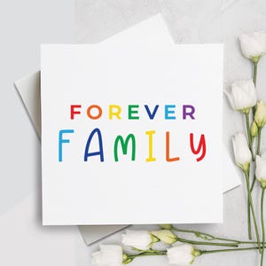 Tarjeta de adopción, Tarjeta de felicitación por adopción, Tarjeta de adopción de un bebé recién nacido, Niño adoptivo, Padres adoptivos, Aniversario de adopción, Tarjeta de baby shower