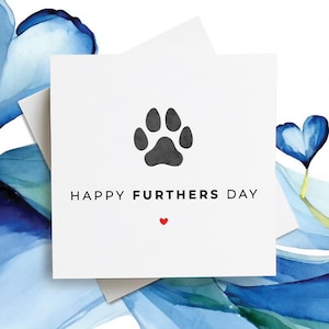 Vaderdag hond vaderkaart, hondenliefhebber vaderdagkaart, hond vader vaderdagkaart, Happy Furthers Day-kaart, hond vader kaart, voor vader kaart