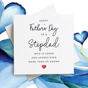 Happy Father's Day Card, Happy Father's Day Card voor stiefvader, Vaderdagkaart voor stiefvader, kaart voor stiefvader, voor stiefvader