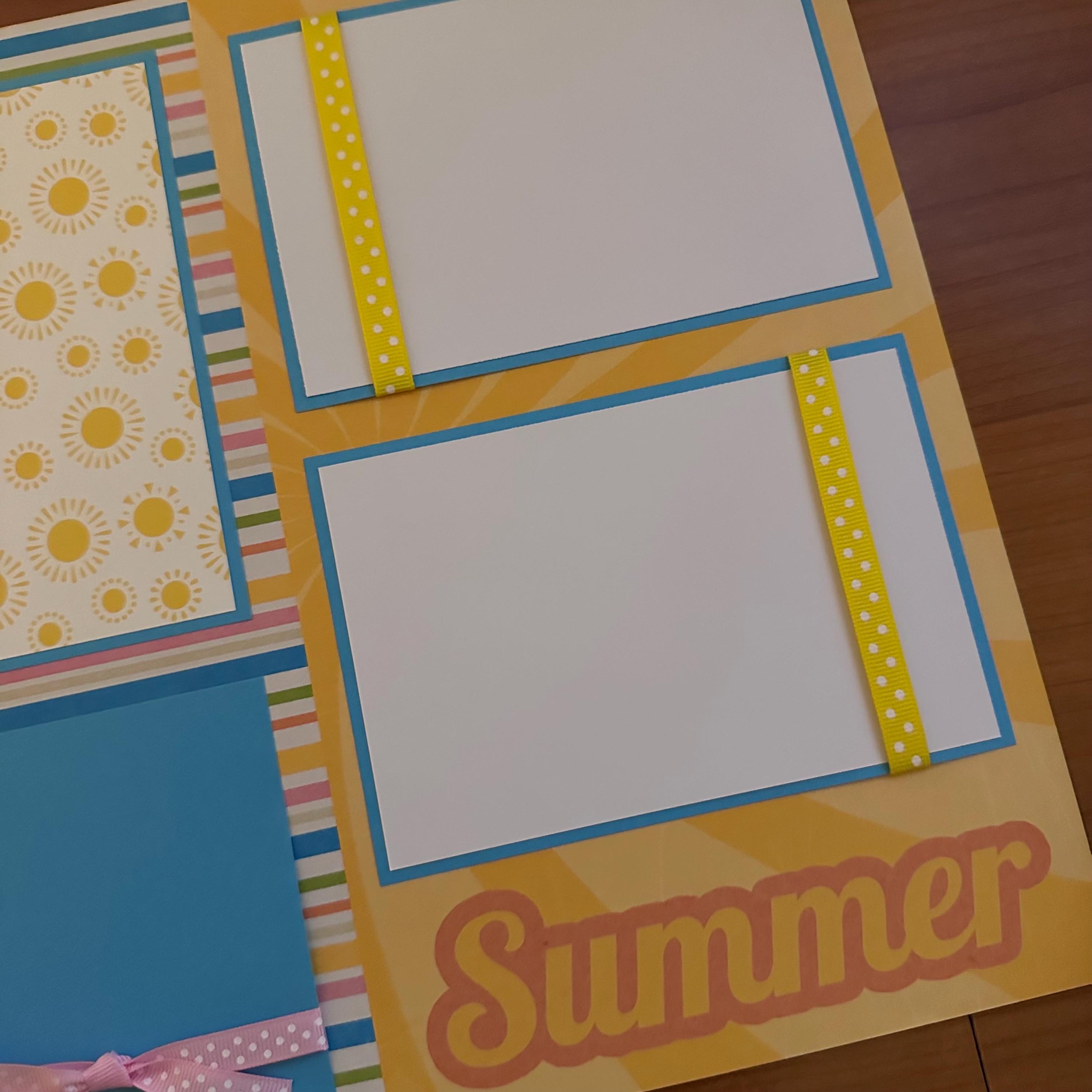 Girls Just Want to Have Fun Summer Beach Scrapbook Pages: Premade 12x12 ...