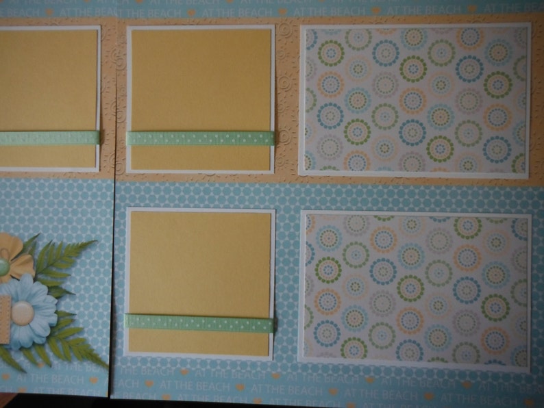 Walk on the Beach Premade 12x12 Scrapbook Pages for Boy Girl Family ...