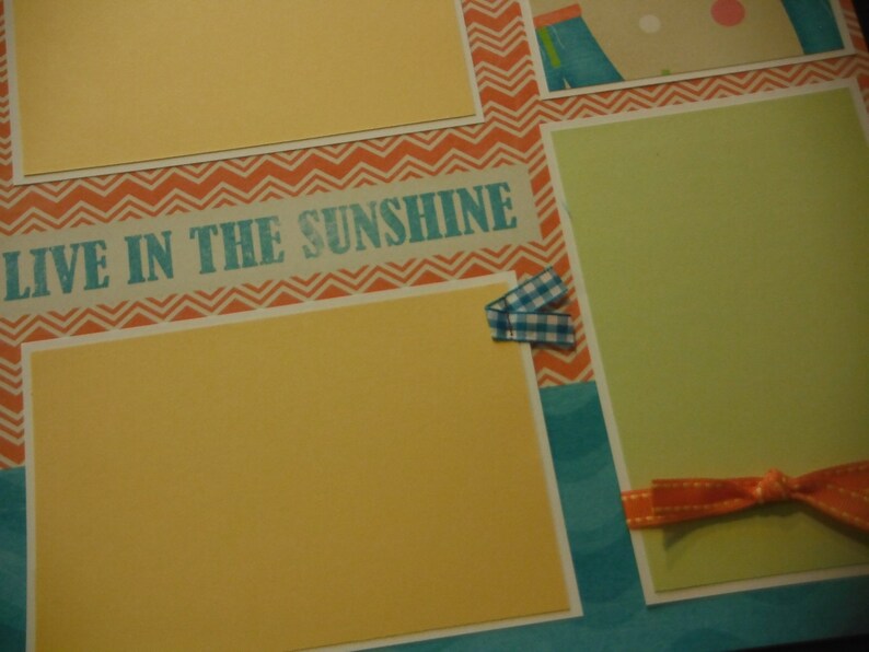 Catch a Wave Premade 12x12 Scrapbook Pages for the Beach Boy GIRL SUMMER