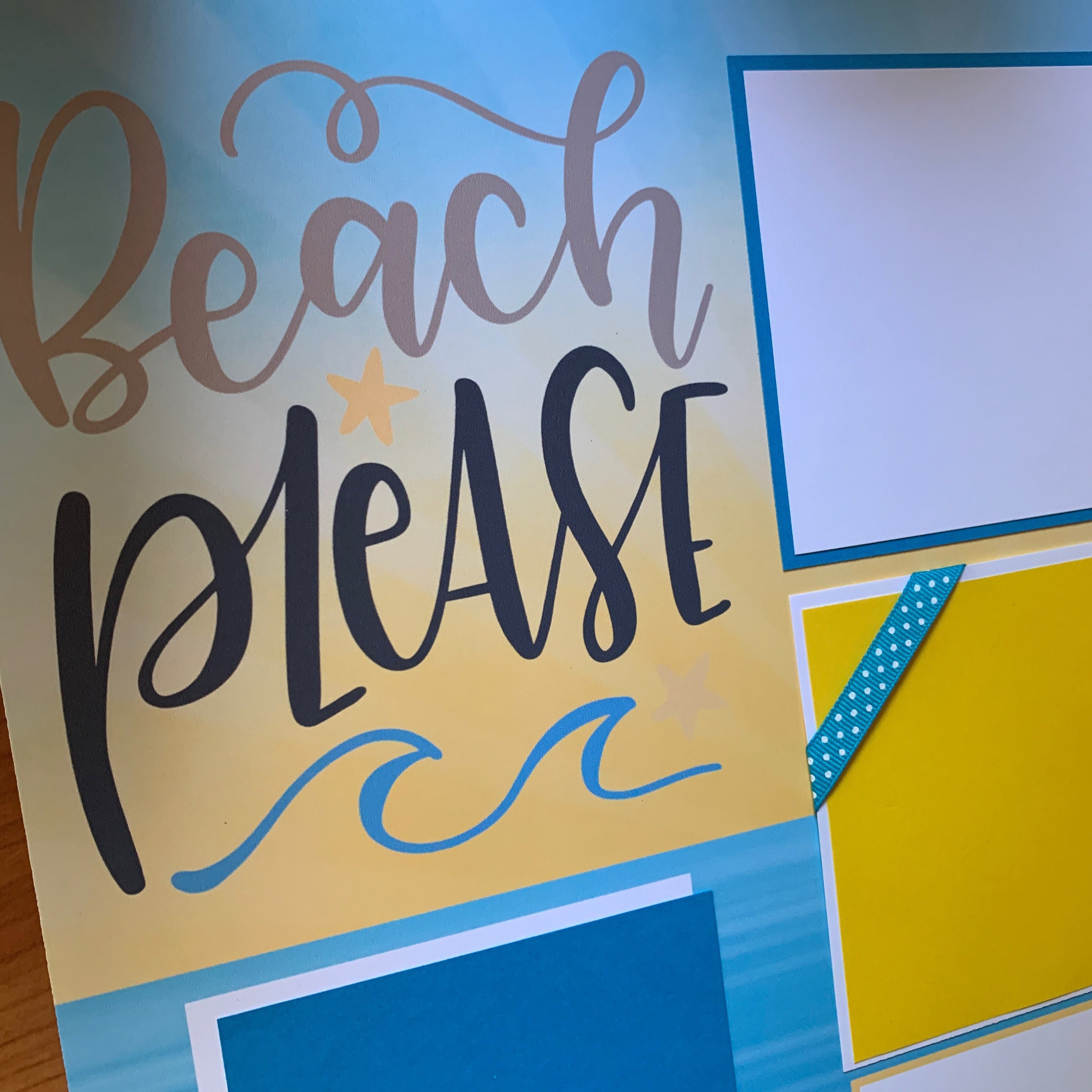 Premade Beach Please Ocean Summer Boy or Girl 12x12 Scrapbook Pages for ...