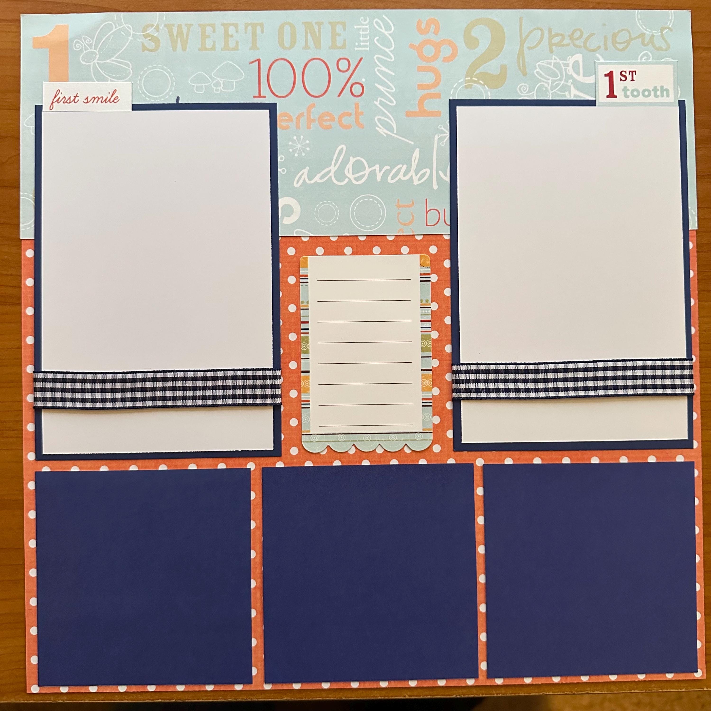 20 It’s a Boy Premade 12x12 Scrapbook Pages for Gift New Mom Family - Etsy