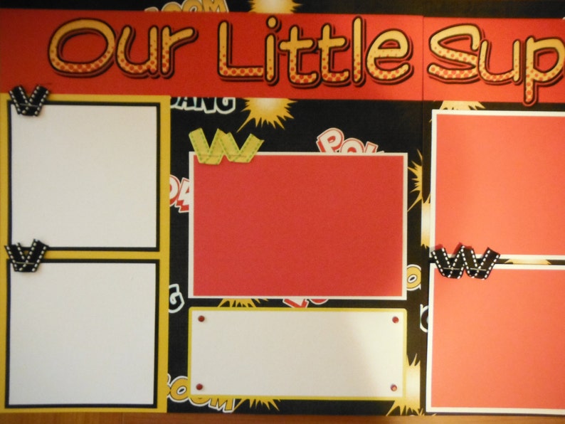 Our Little Super Hero BOY 12x12 Scrapbook Pages for your FAMILY Boy Halloween