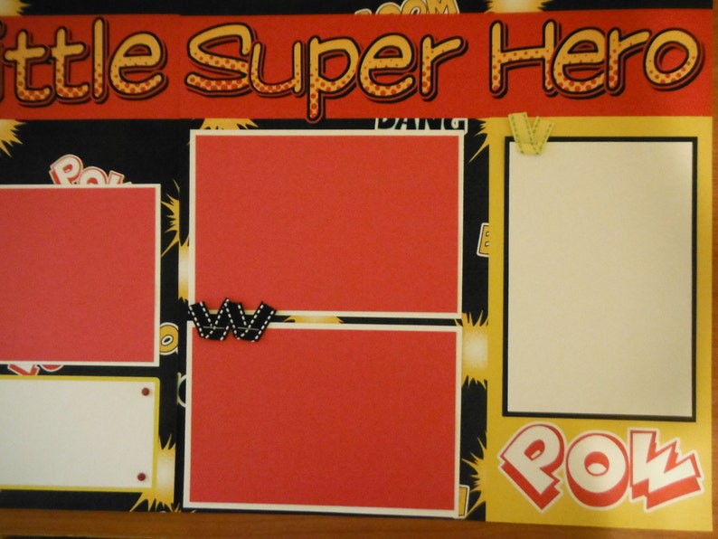 Our Little Super Hero BOY 12x12 Scrapbook Pages for your FAMILY Boy Halloween