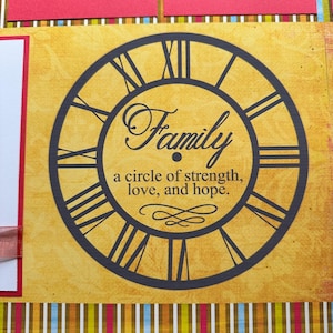 2 Familien Kreis der Stärke 12x30 vorgefertigte Scrapbook Seiten für Ihre Familie und Events