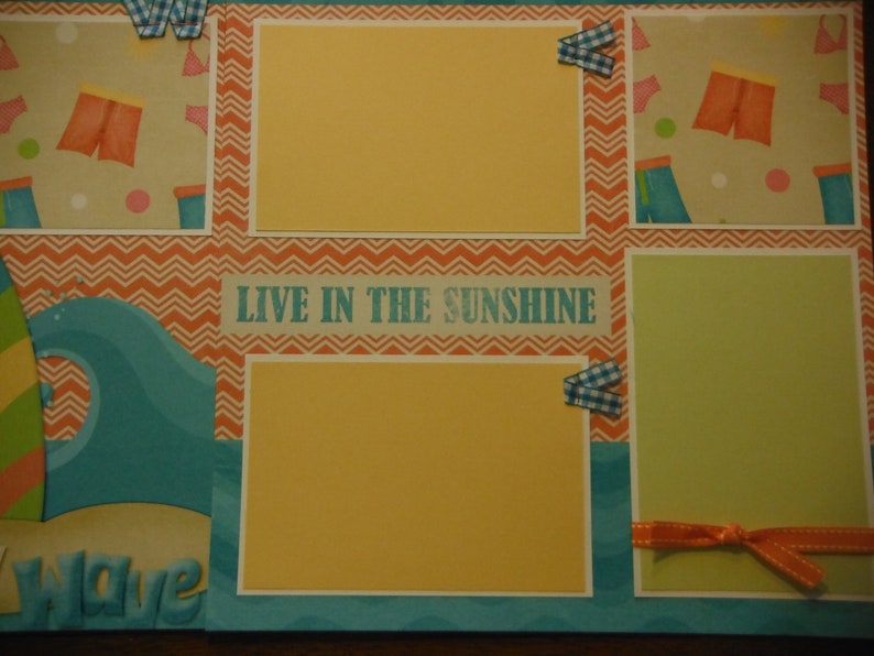 Catch a Wave Premade 12x12 Scrapbook Pages for the Beach Boy GIRL SUMMER