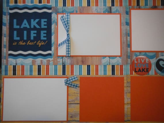 Paper House LAKE LIFE IS BEST 12x12 Scrapbooking PCS Paper 2 Paper House LAKE LIFE IS BEST 12x12 Scrapbooking PCS Paper 2