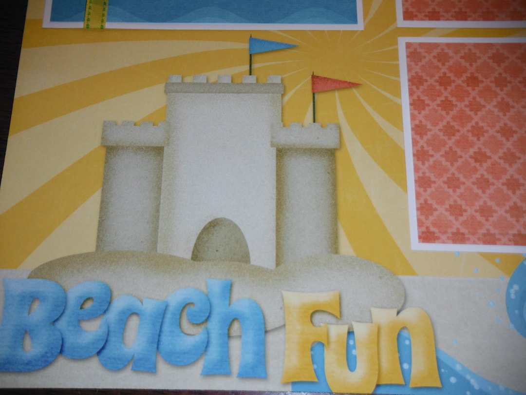 Beach Fun Premade 12x12 Scrapbook Pages for the Beach Boy GIRL SUMMER ...