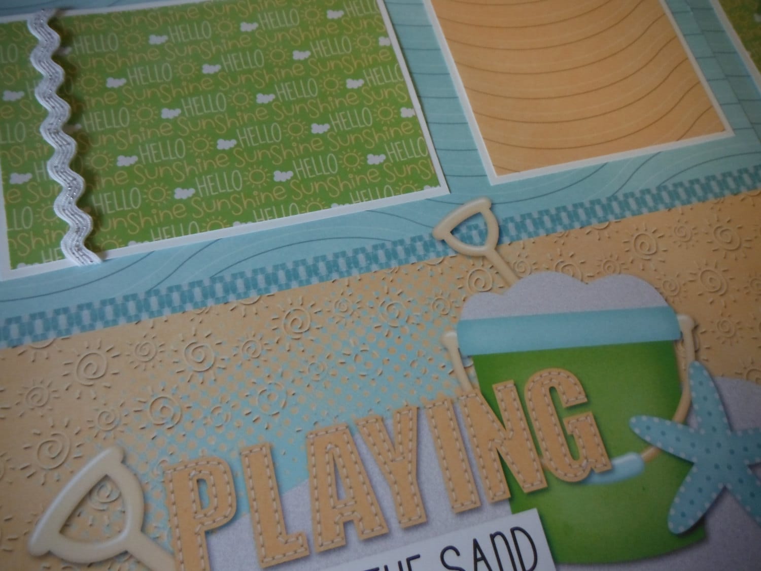 Playing in the Sand Beach Premade 12x12 Scrapbook Pages for Boy Girl ...