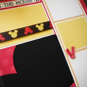 Disney World Magical Memories Mickey Mouse Premade 12x12 Scrapbook ...