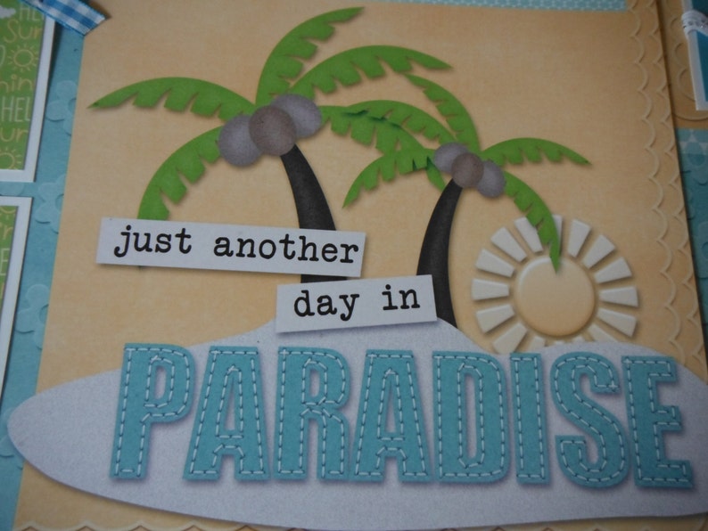 Paradise Beach Scrapbook Pages: Summer Family Memories, Hawaii Theme - Etsy