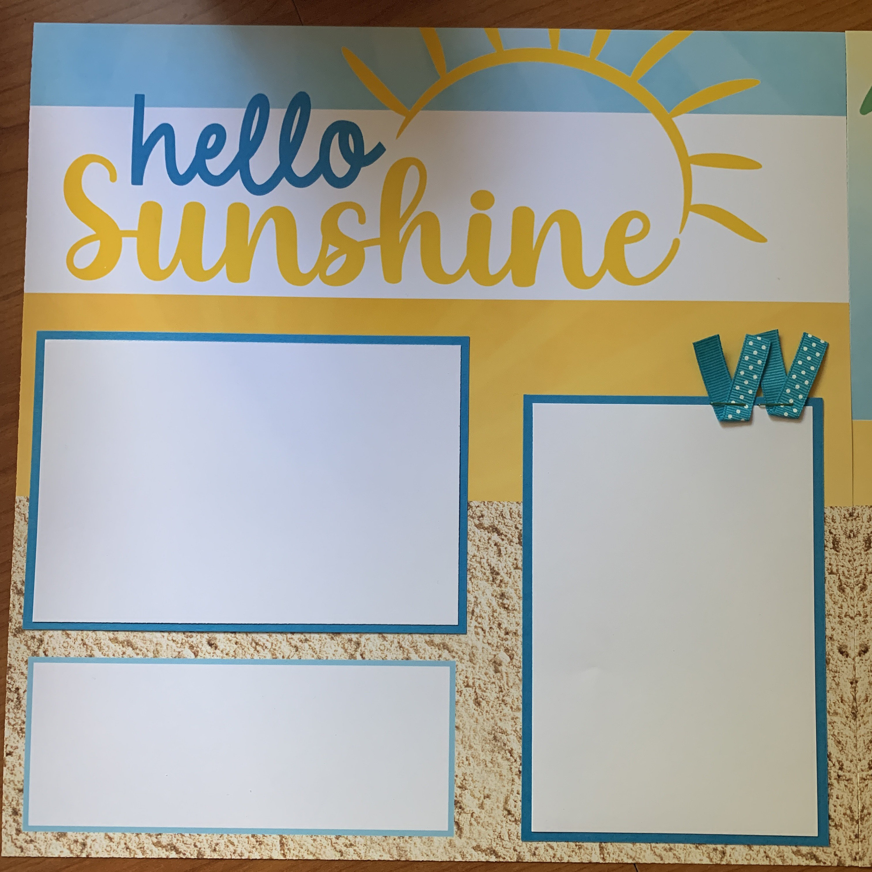 Premade Hello Sunshine Beach Summer 12x12 Scrapbook Pages for Family - Etsy