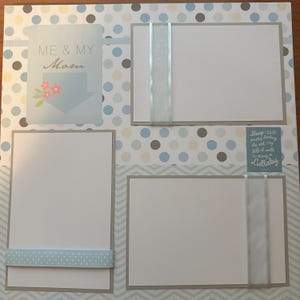 20 Premade Baby Boy 12x12 Scrapbook Pages Months 1-12 & Newborn Gift ...