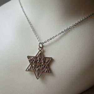 The Twelve Tribes Star of David necklace silver metal Magen David pendant Hebrew Jewelry for men women Pessach passover gift Judaica zodiac image 6