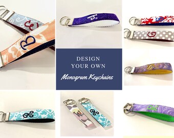 Monogram One Letter Key Chain,  Personalized Gift, Monogrammed gift for a friend, Teacher Gift, Teacher Appreciation Gift ONE LETTER