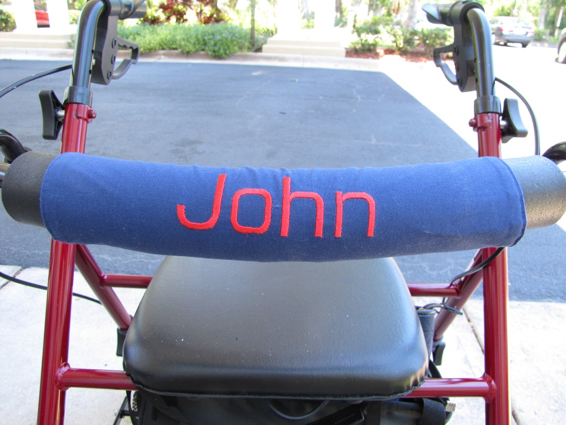 Personalized Walker Identification Bar Cover Elderly Gift Etsy