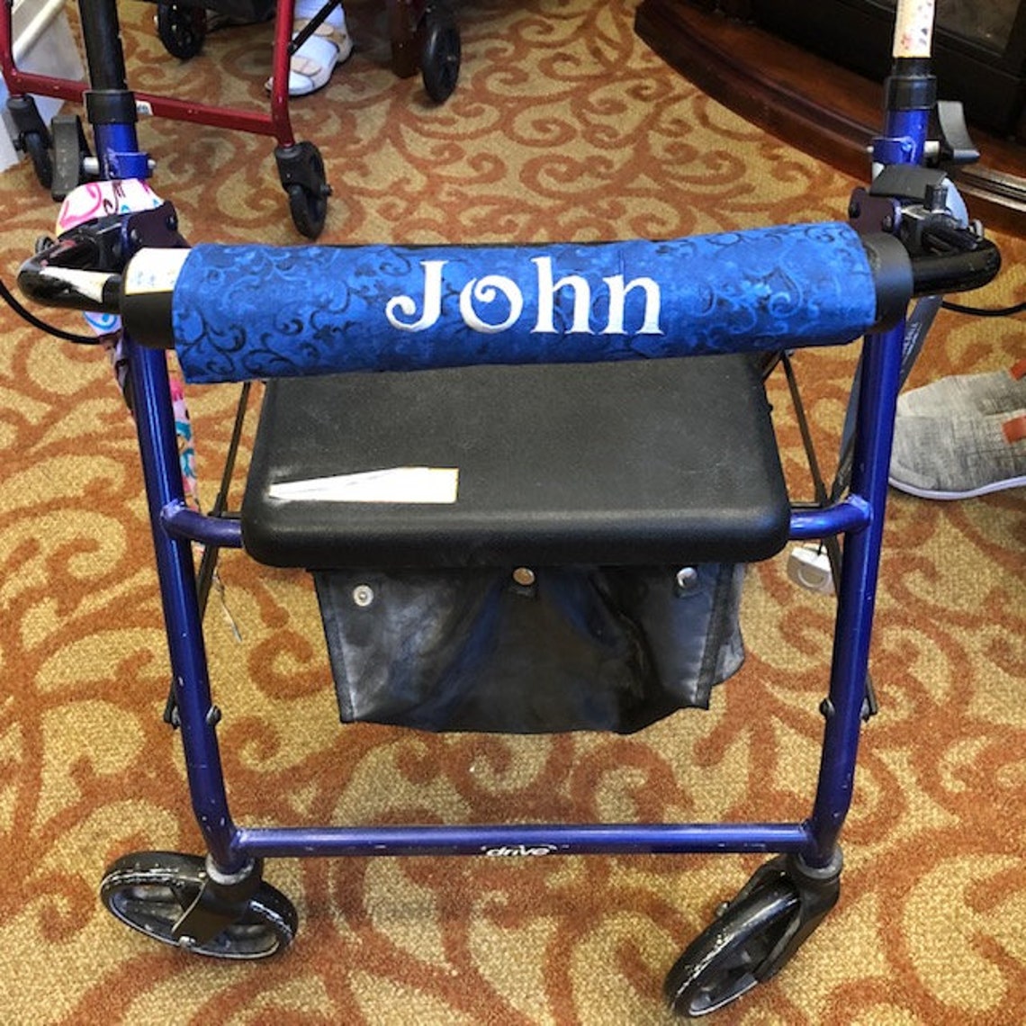 Personalized Walker Identification Bar Cover Mom Dad Etsy