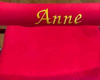 Personalized Rollator Walker Solid Color seat and back bar cover set  12 x 12 seat, 4" or 6" back roller bar cover, walker accessory.
