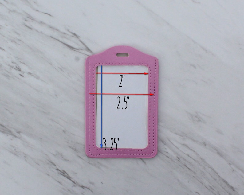 Leather Badge Holder Teacher Badge Holder Id Holder Etsy