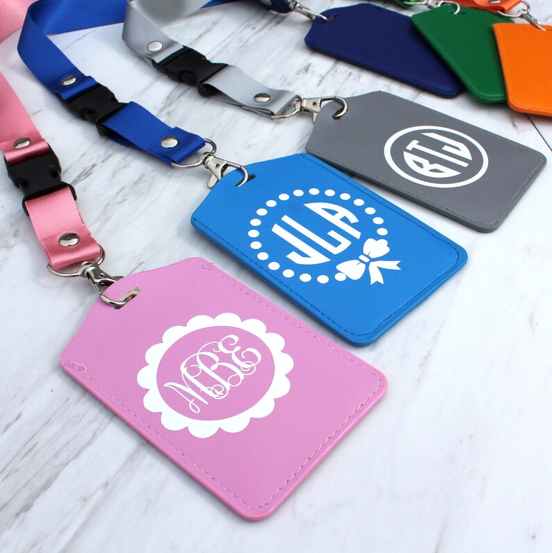 Leather Badge Holder Teacher Badge Holder Id Holder Id Etsy