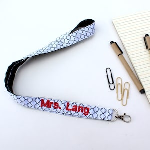 Personalized Lanyard Teacher Lanyard, Elementary Teacher Appreciation Gift, Teacher gift, work lanyard, neck lanyard