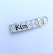 Wristlet Monogrammed Key Fob / Personalized Key Chain / Wristlet Fabric ...