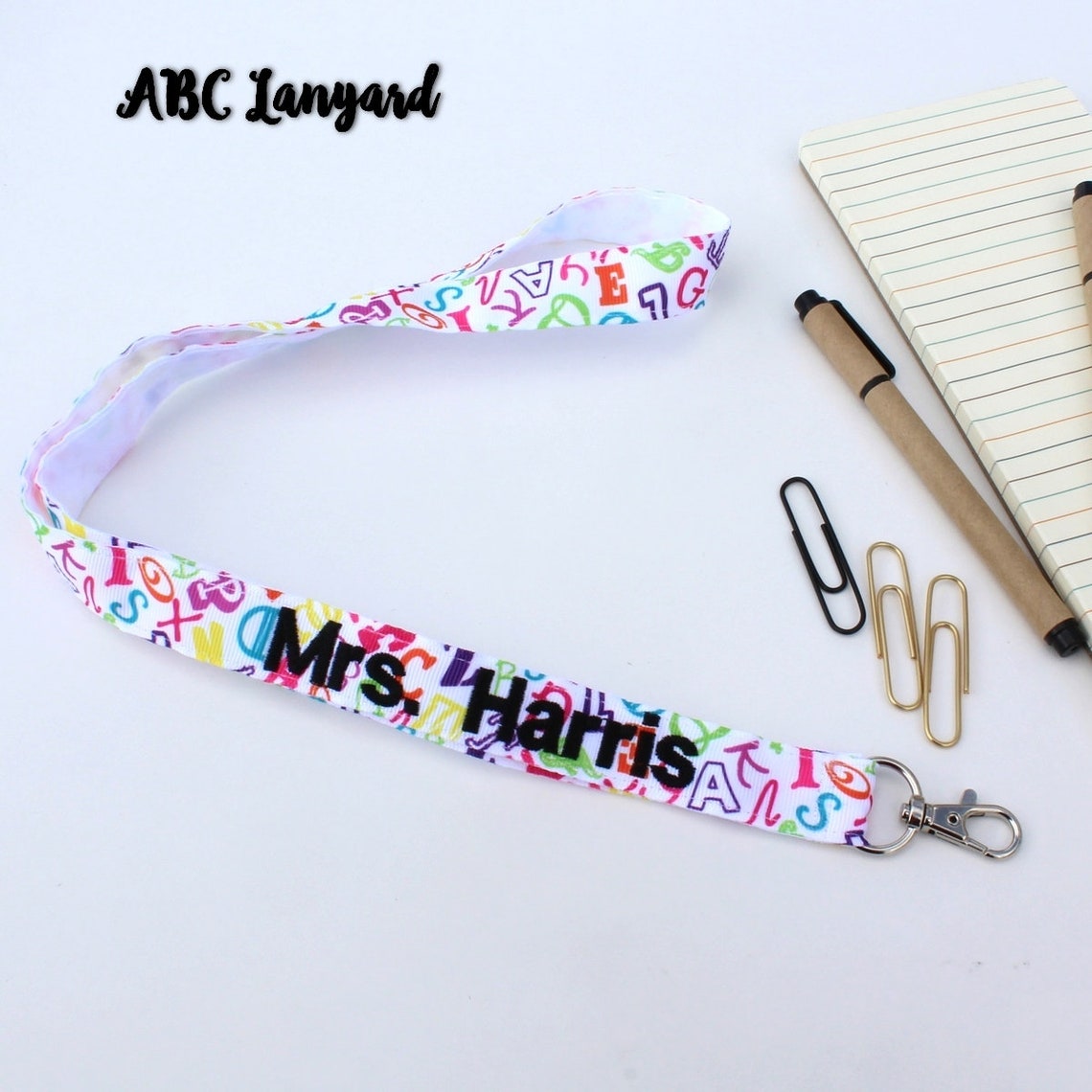 Personalized Lanyard Teacher Lanyard Teacher Appreciation Etsy Hong Kong