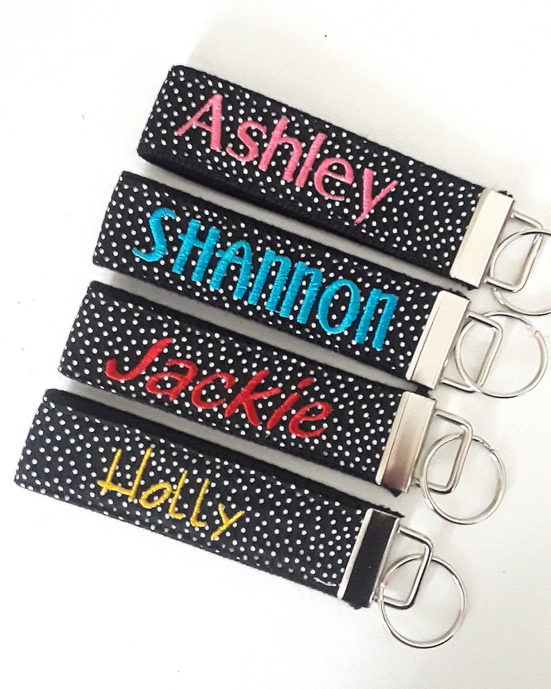 Personalized Key Fob Keychain for Women Name Keychain Key Etsy