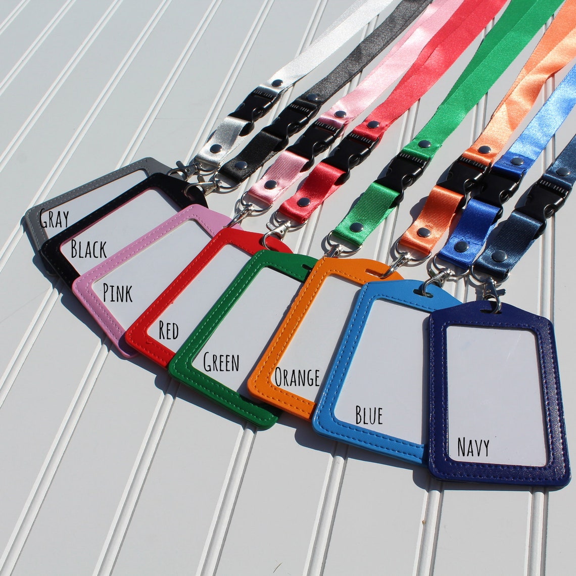 Leather Badge Holder Teacher Badge Holder Id Holder Id Etsy