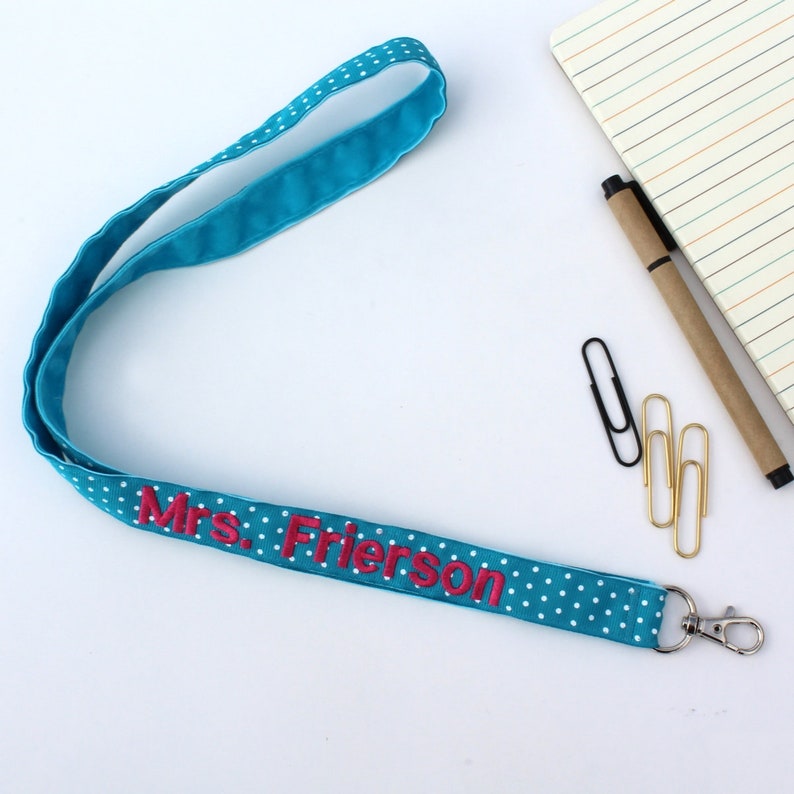 Teacher Lanyard Personalized Lanyard Teacher Gift Etsy UK