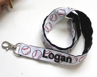 Sleutelhanger honkbalcoach ID-houder, cadeau leraar waardering, cadeau coach, badgehouder, nekkoord