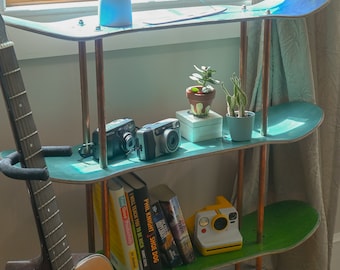 Recycled Skateboard Shelf