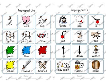Pop up pirate game: Visual Aid for Autism, ADHD, SEND (Digital Download)