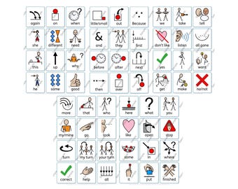 Core Word Communication Cards: Visual Aid for Autism, ADHD (Digital Download)