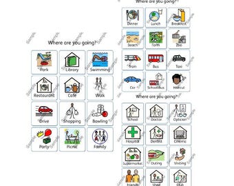 Where Are You Going? Visual Communication Cards (Digital Download)
