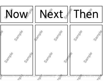 Now Next Then Board: Visual Communication Aid (Digital Download)