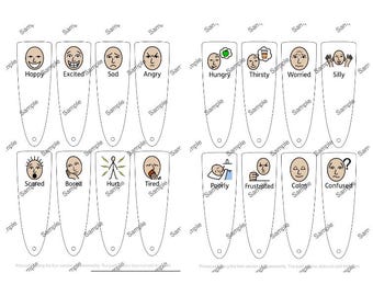 Emotions fan: Visual Communication Aid (Digital Download)