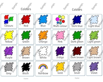 Color Visual Communication Aid: Autism, ADHD, SEND Support (Digital Download)