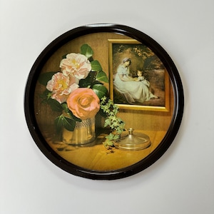 Vintage Round Decorative Tray