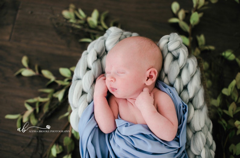 posing blanket thick layer blanket} Chunky Knit Rainbow Newborn Layering Blanket {photo prop rainbow baby hand knit
