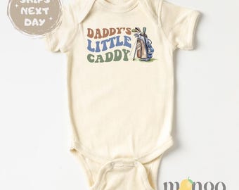 Funny Baby Onesies® Brand Daddy&#39;s Little Caddy Daddy&#39;s Golfing Buddy Cute Baby Reveal Pregnancy Announcement Cute Father&#39;s Day Gift New Dad