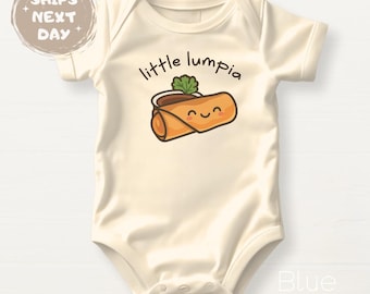 Little Lumpia Baby Bodysuit Funny Baby Shower Gift for Newborn Gifts for Baby Outfit Cute Filipino Food Lover Cute Lumpia Shirt for Kid