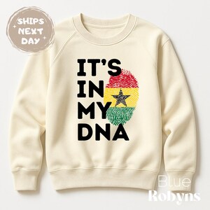 It’s In My DNA Ghana Shirt Ghana Fingerprint Flag Ghanaian Baby Bodysuit, Toddler Shirt, Kids Tee, Adult T-Shirt Cute Ghana Gift Baby Shower image 4