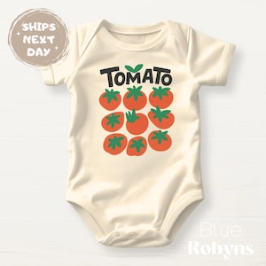 Cute Tomato Baby Bodysuit Tomatoes Tshirt for Kids Shirt Toddler Tee Tomato Sweater Cute Garden Vegetables Fruits Theme Baby Shower Gift
