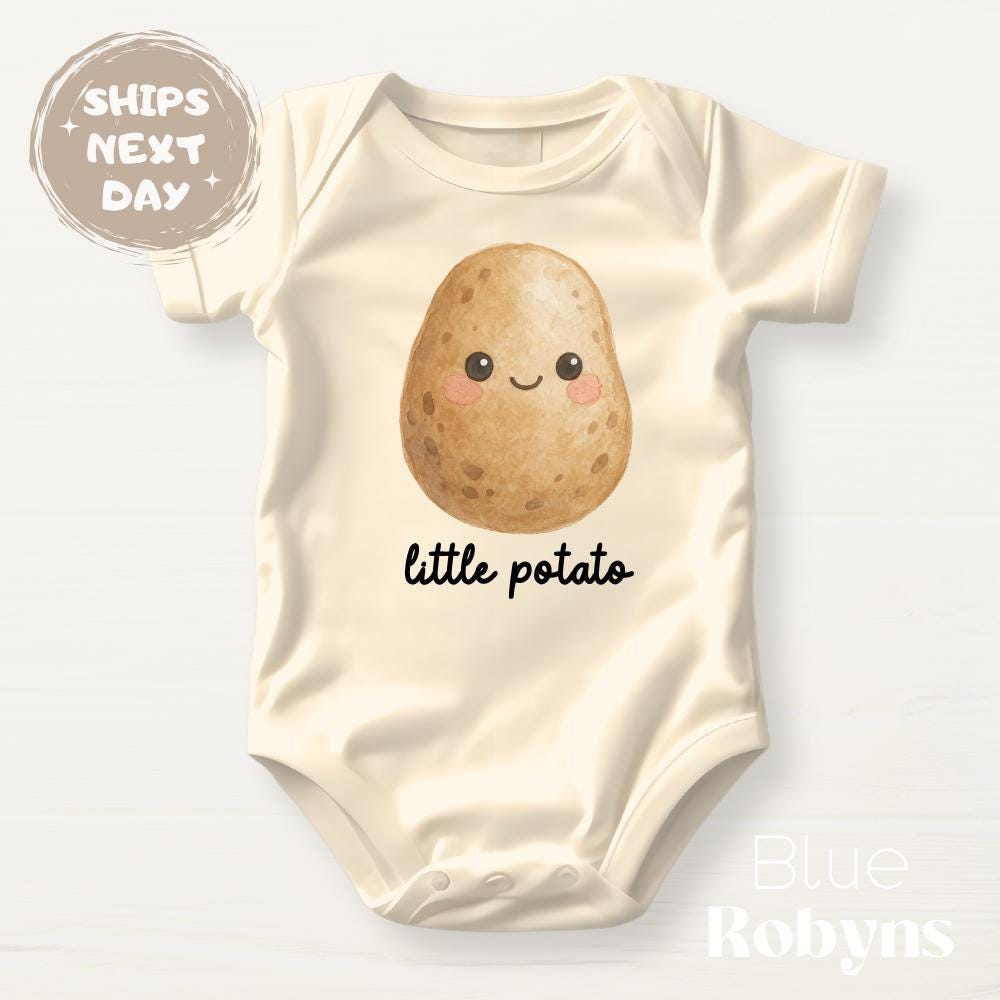Little Potato Baby Bodysuit Funny Potato Baby Outfit Cute Newborn Gift Food Pun Baby Shower Gift Toddler Kid Shirt Cute Potato Tshirt
