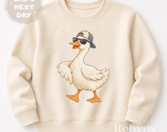 Funny Goose Sweater, Silly Goose Tshirt, Cute Goose Baby Bodysuit, Animal Shirt
