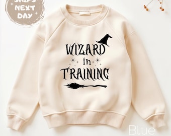 Wizard in Training Sweatshirt for Children, Cute Wizard Baby Clothes Wizard Themed Baby Shower Gift for Newborn Outfit Wizard Kids Tee Magic