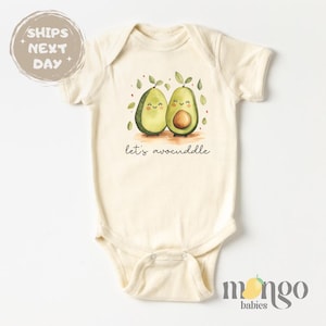 Let&#39;s Avocuddle Baby Bodysuit Cute Avocado Baby Clothes Avocado Tshirt Toddler Sweater Cute Gift Baby Shower Gift for Newborn Outfit Foodie